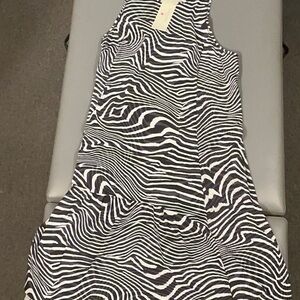 Sweaty Betty Black and White  Midi Dress